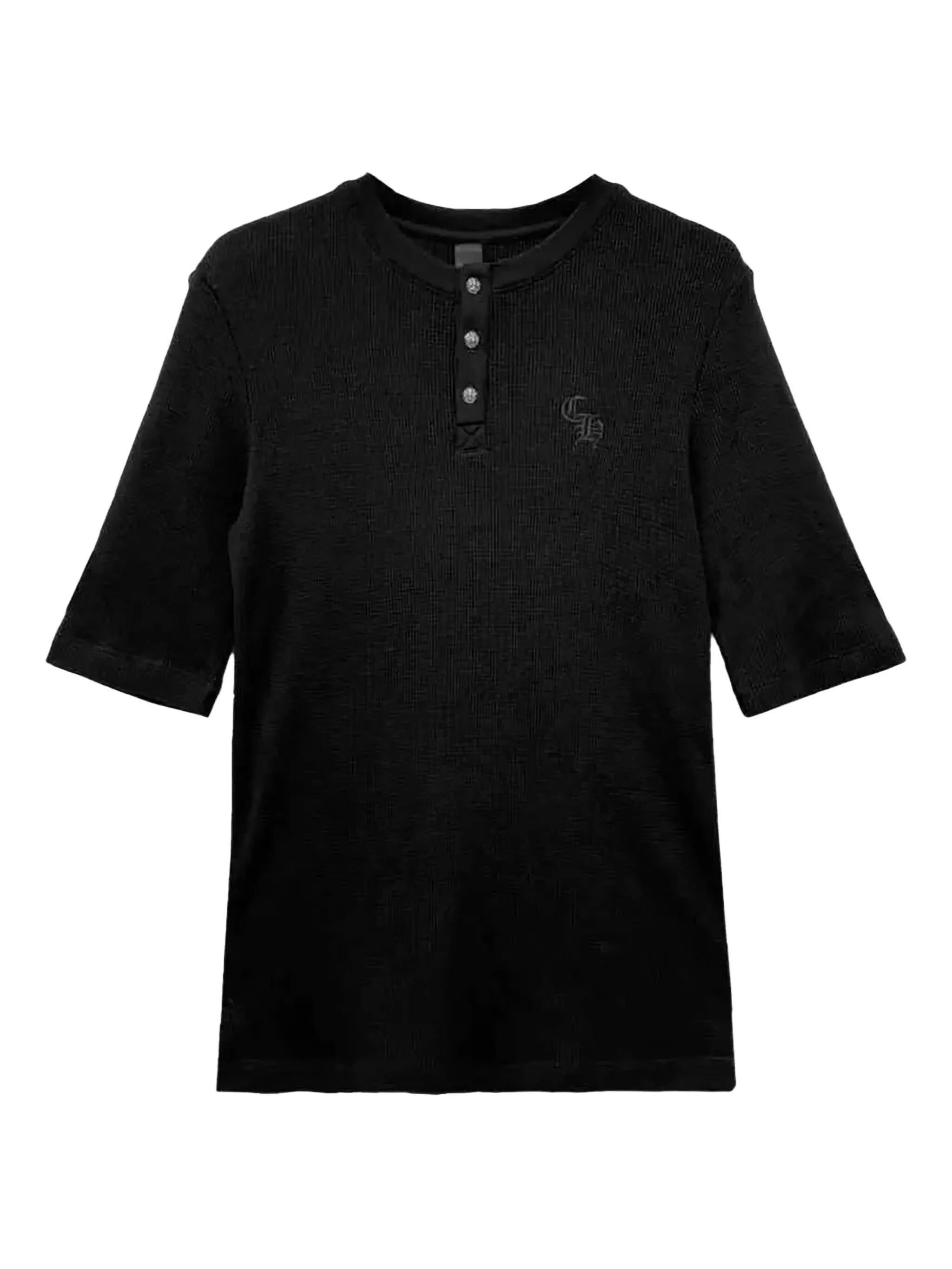 Фактурная футболка с логотипом Chrome Hearts, черный
Фактурная футболка с логотипом Chrome Hearts, черный