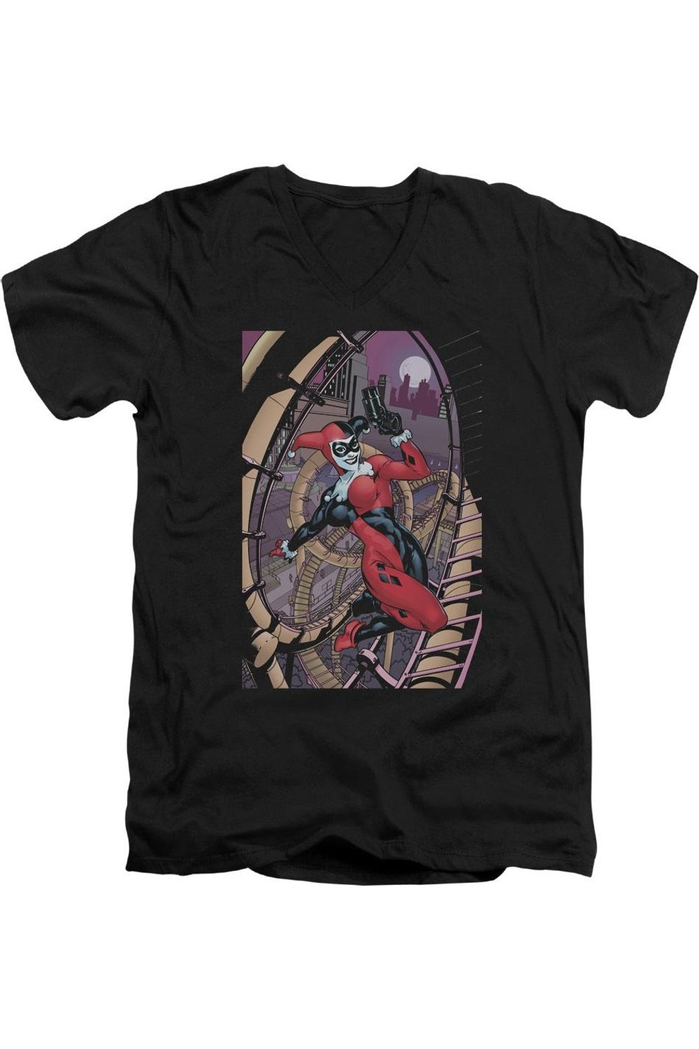 Футболка Batman Harley First с коротким рукавом и V-образным вырезом для взрослых из премиального хлопка Gildan, черный
Футболка Batman Harley First с коротким рукавом и V-образным вырезом для взрослых из премиального хлопка Gildan, черный