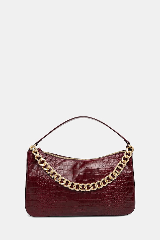 Кожаная сумка Twinset, бордовый
Кожаная сумка Twinset, бордовый
