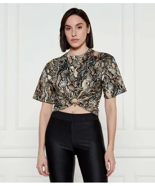 Блуза Cropped fit Just Cavalli, коричневый 
Блуза Cropped fit Just Cavalli, коричневый