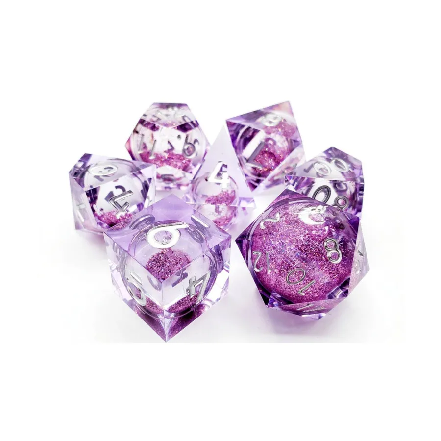 Poly Set Жидкий аметист Fury (7), Sharp Edged Dice
Poly Set Жидкий аметист Fury (7), Sharp Edged Dice