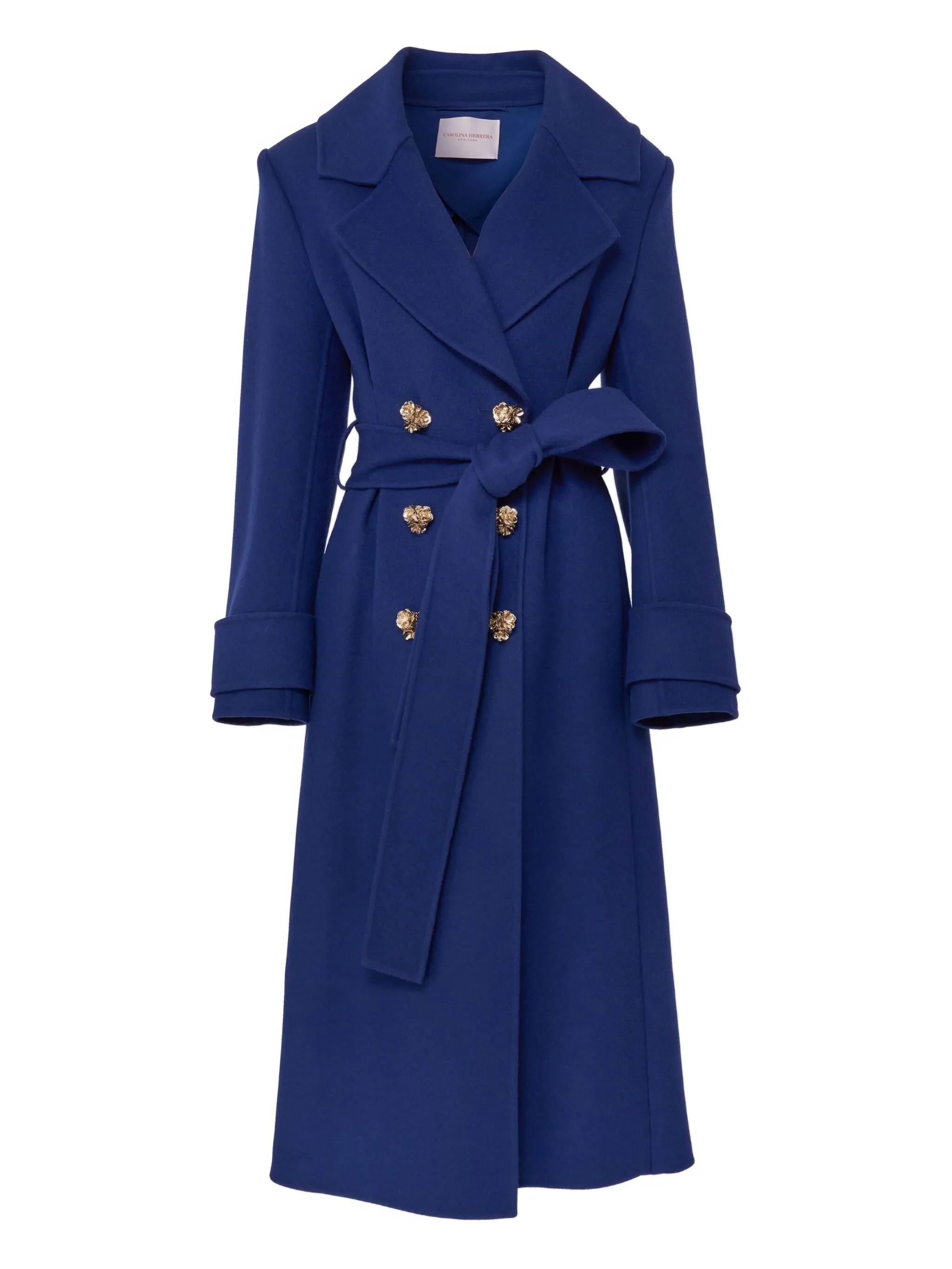 Двубортное пальто с поясом Carolina Herrera, синий
Двубортное пальто с поясом Carolina Herrera, синий