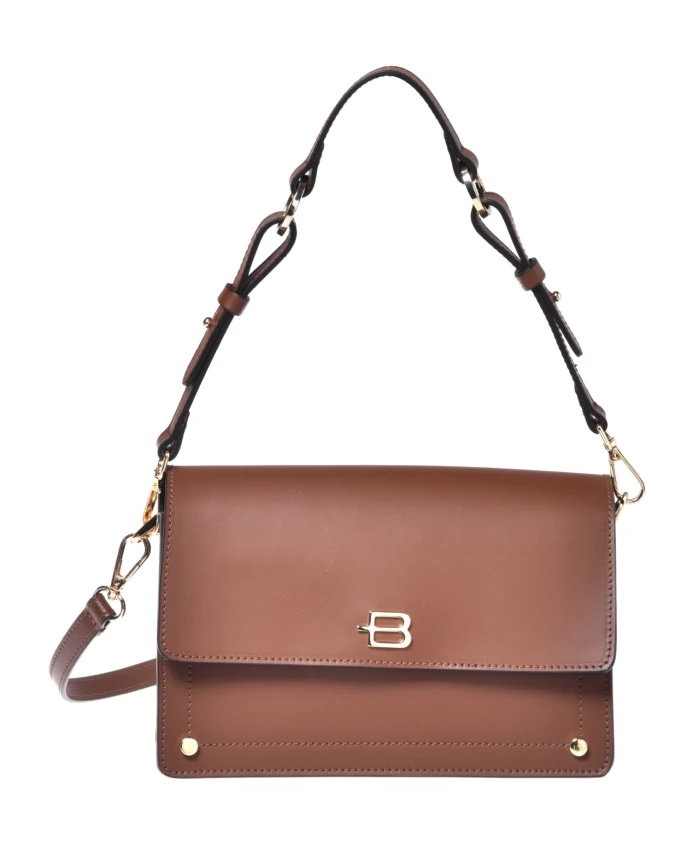 Коричневая кожаная сумка через плечо Baldinini, коричневый
Коричневая кожаная сумка через плечо Baldinini, коричневый