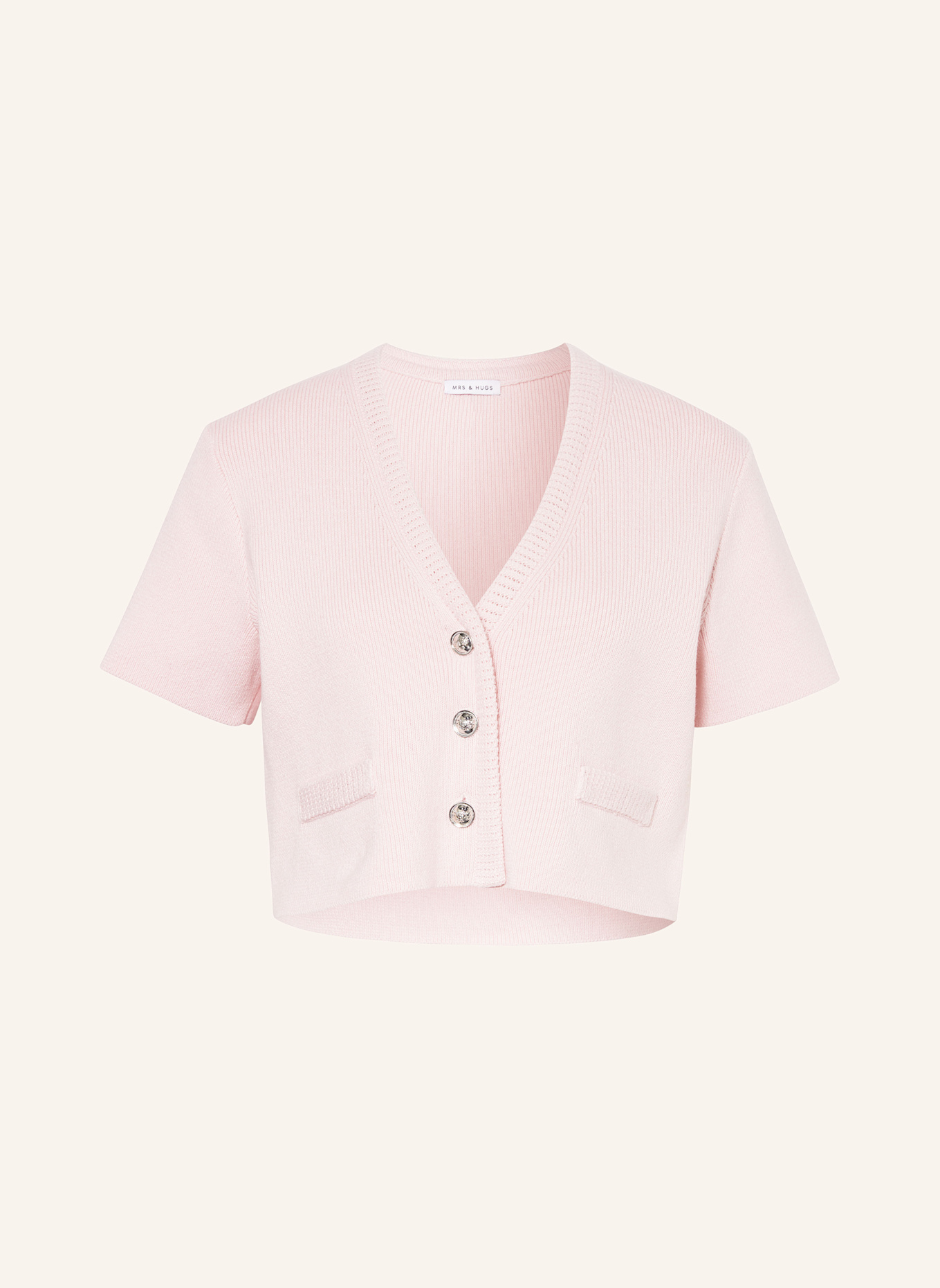 Укороченный кардиган Mrs & Hugs, розовый
Укороченный кардиган Mrs & Hugs, розовый