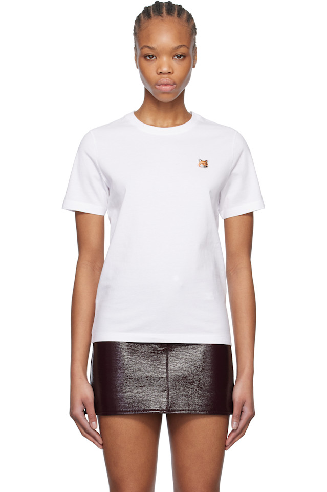 Футболка с вышивкой лисьей головы Regular Maison Kitsuné, белый
Футболка с вышивкой лисьей головы Regular Maison Kitsuné, белый