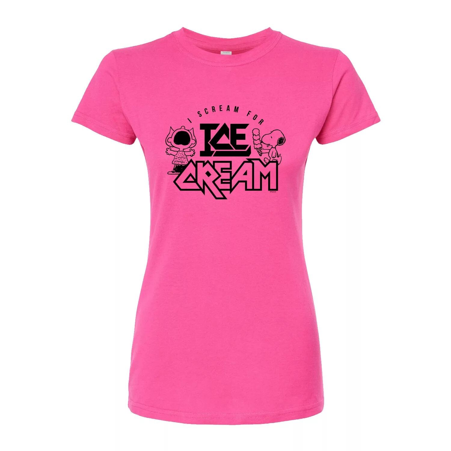 Футболка с рисунком мороженого Peanuts Charlie Brown & Snoopy Scream для юниоров Licensed Character, розовый 
Футболка с рисунком мороженого Peanuts Charlie Brown & Snoopy Scream для юниоров Licensed Character, розовый