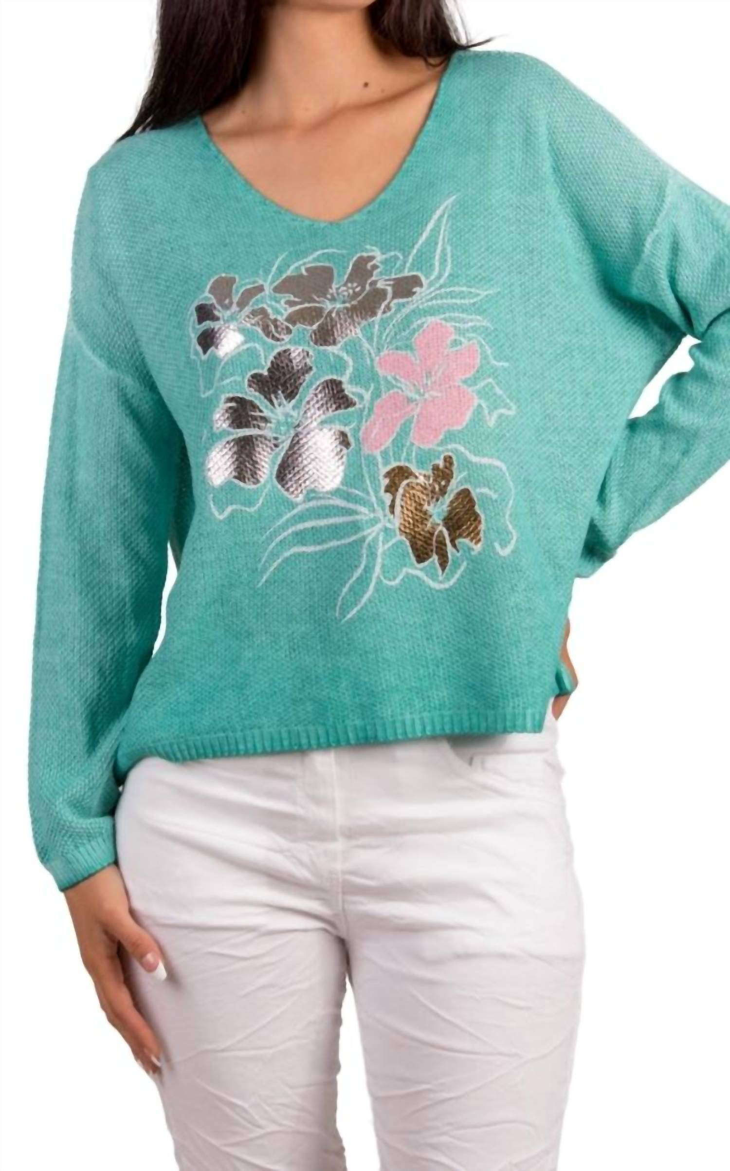 GIGI MODA Свитер Эммы Фиори цвета Лейк Грин
GIGI MODA Свитер Эммы Фиори цвета Лейк Грин