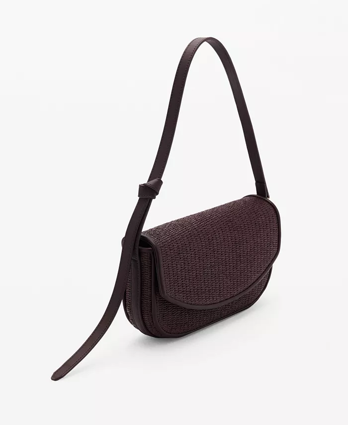 Женская клатч-сумка через плечо из рафии с клапаном MANGO, коричневый
Женская клатч-сумка через плечо из рафии с клапаном MANGO, коричневый