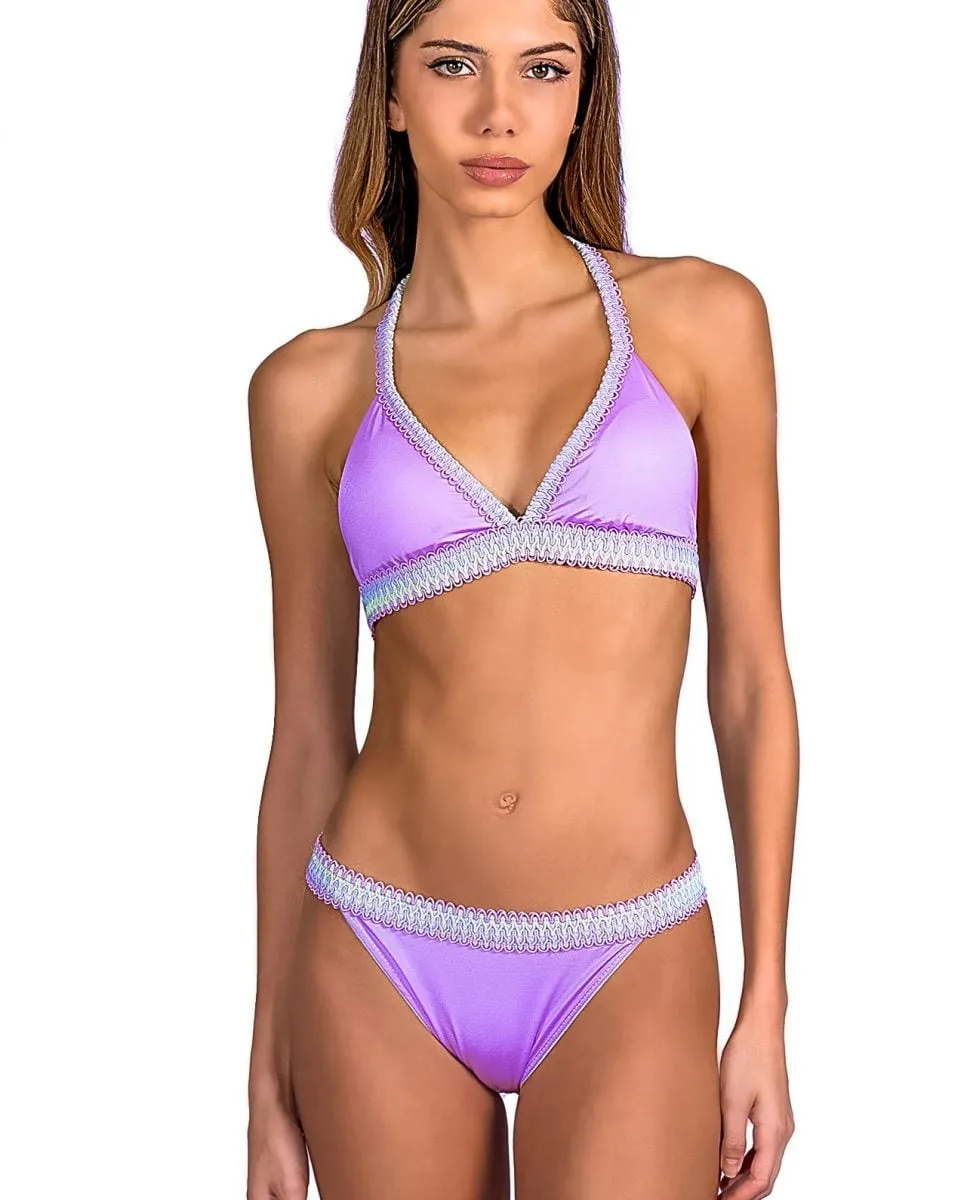 Полное бикини с бюстгальтером на шее и плавками-бразилиана Despi, пурпурный
Полное бикини с бюстгальтером на шее и плавками-бразилиана Despi, пурпурный