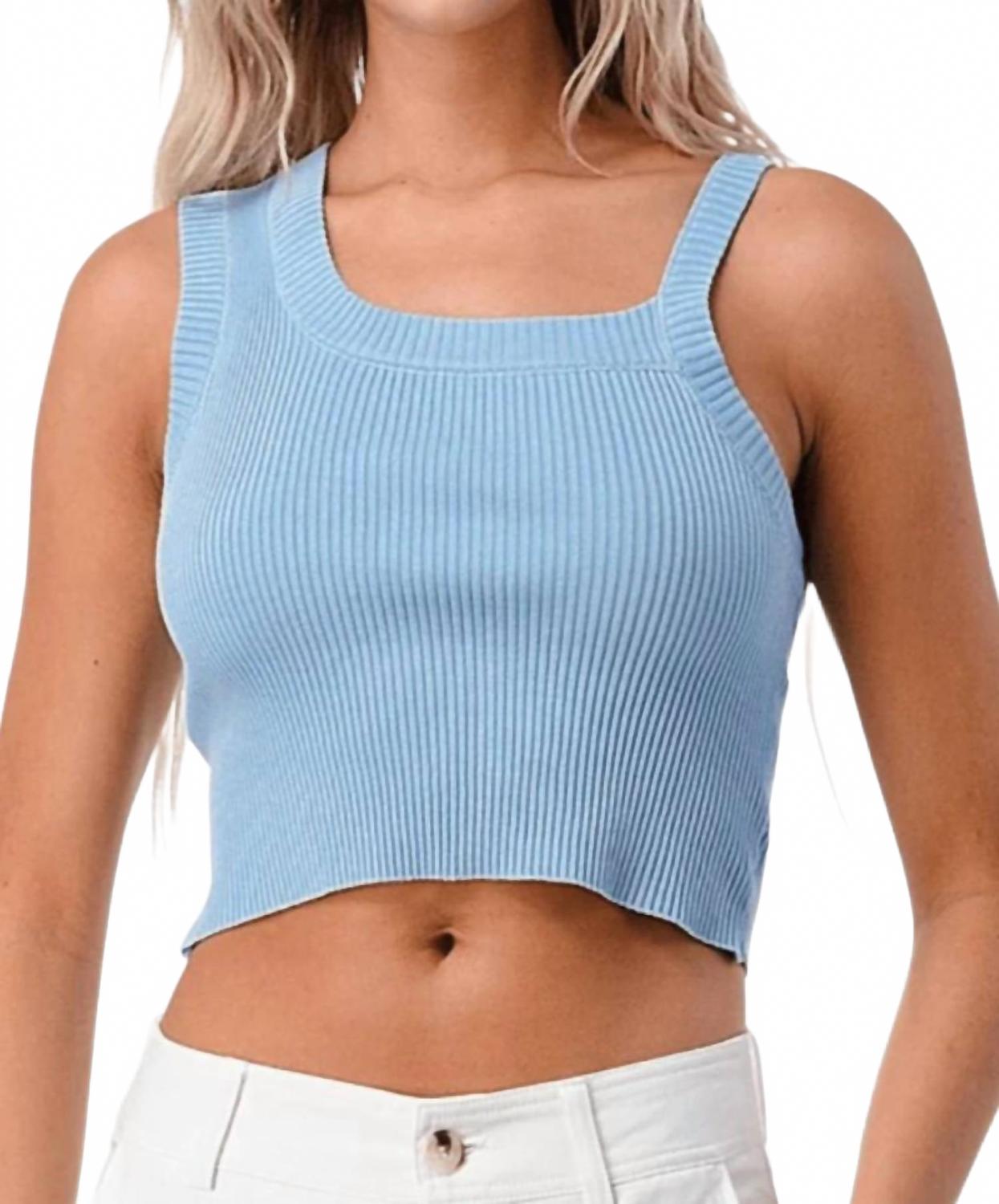 Сара Кроп Топ в небесном цвете Thinkable, Sky
Сара Кроп Топ в небесном цвете Thinkable, Sky