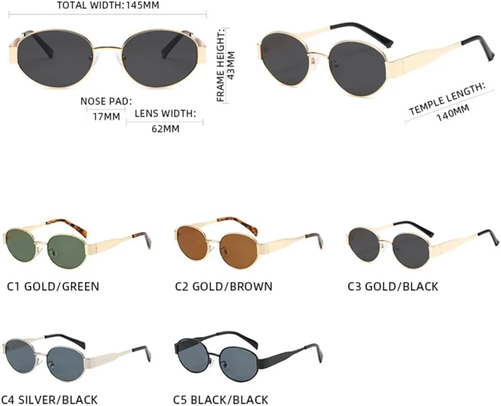 Маленькие овальные солнцезащитные очки для мужчин и женщин, металлические круглые солнцезащитные очки, классические повседневные очки для вождения VFDHN, 3
Маленькие овальные солнцезащитные очки для мужчин и женщин, металлические круглые солнцезащитные очки, классические повседневные очки для вождения VFDHN, 3