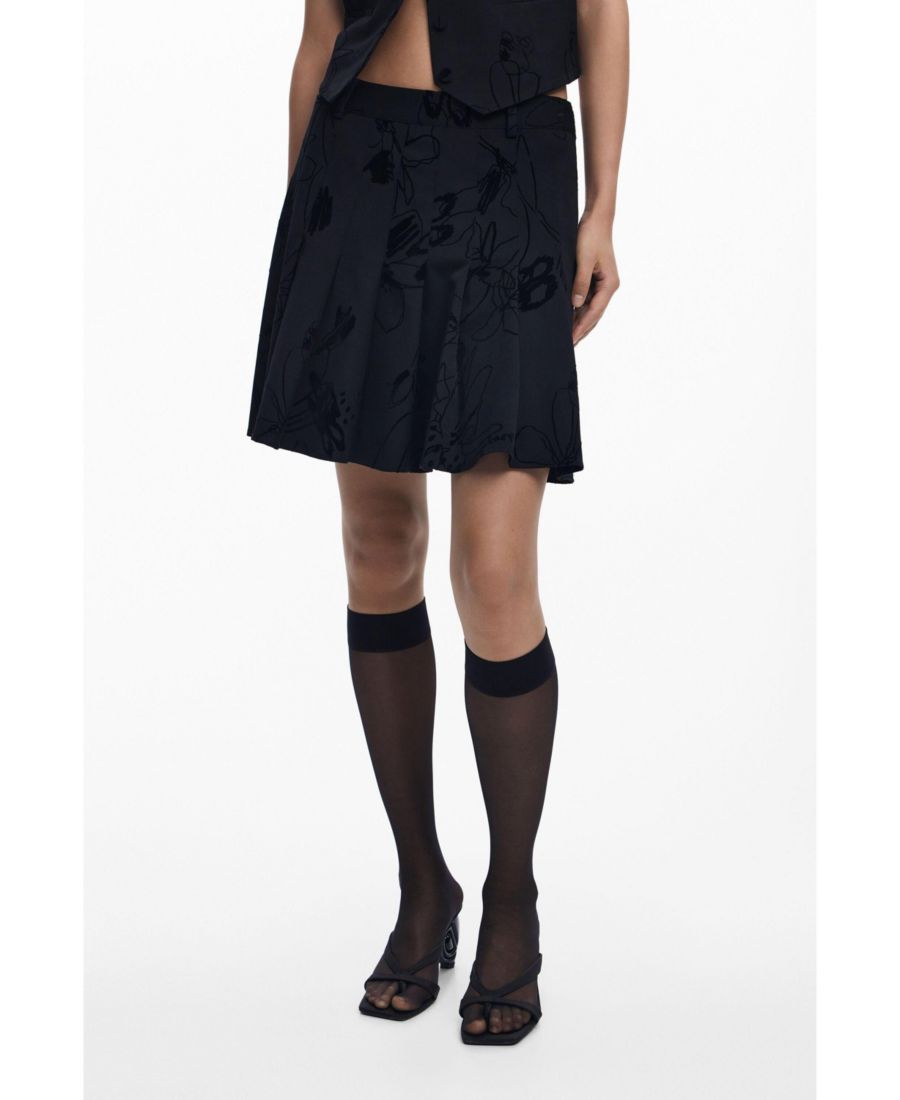 Женская мини-юбка с бархатным покрытием и плиссировкой Desigual, Black
Женская мини-юбка с бархатным покрытием и плиссировкой Desigual, Black