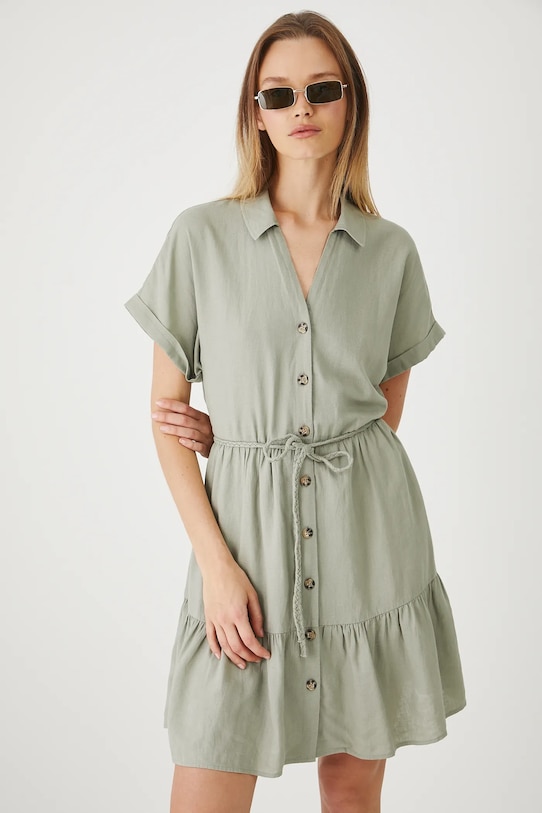 Льняное платье Medicine, зеленый
Льняное платье Medicine, зеленый