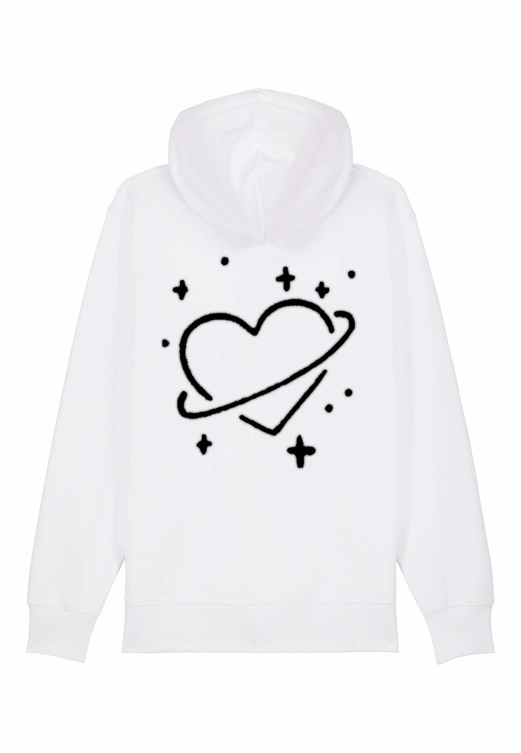 Толстовка на молнии SATURN BACK EMBROIDERY Mira Paris, белый 
Толстовка на молнии SATURN BACK EMBROIDERY Mira Paris, белый