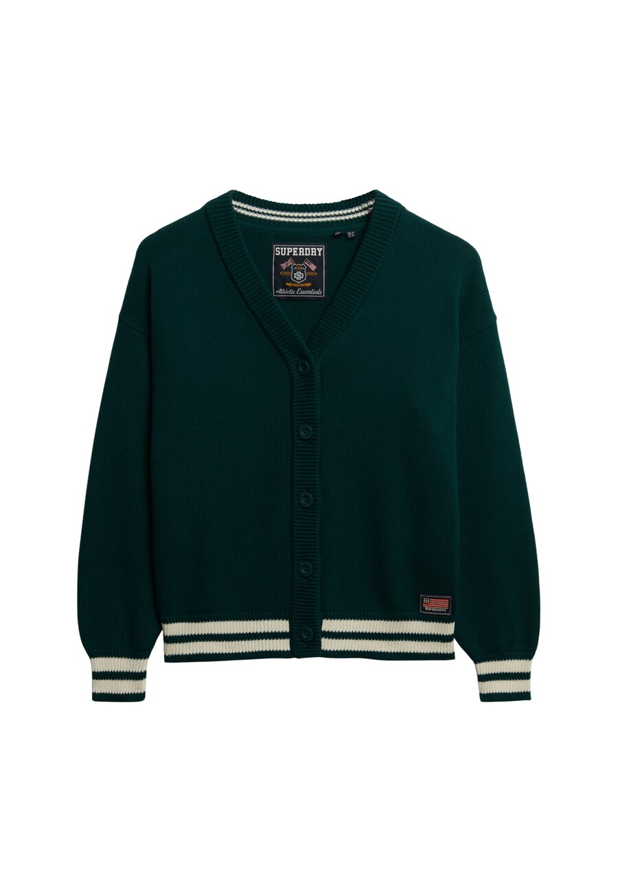 Вязаный кардиган Superdry, изумрудный
Вязаный кардиган Superdry, изумрудный