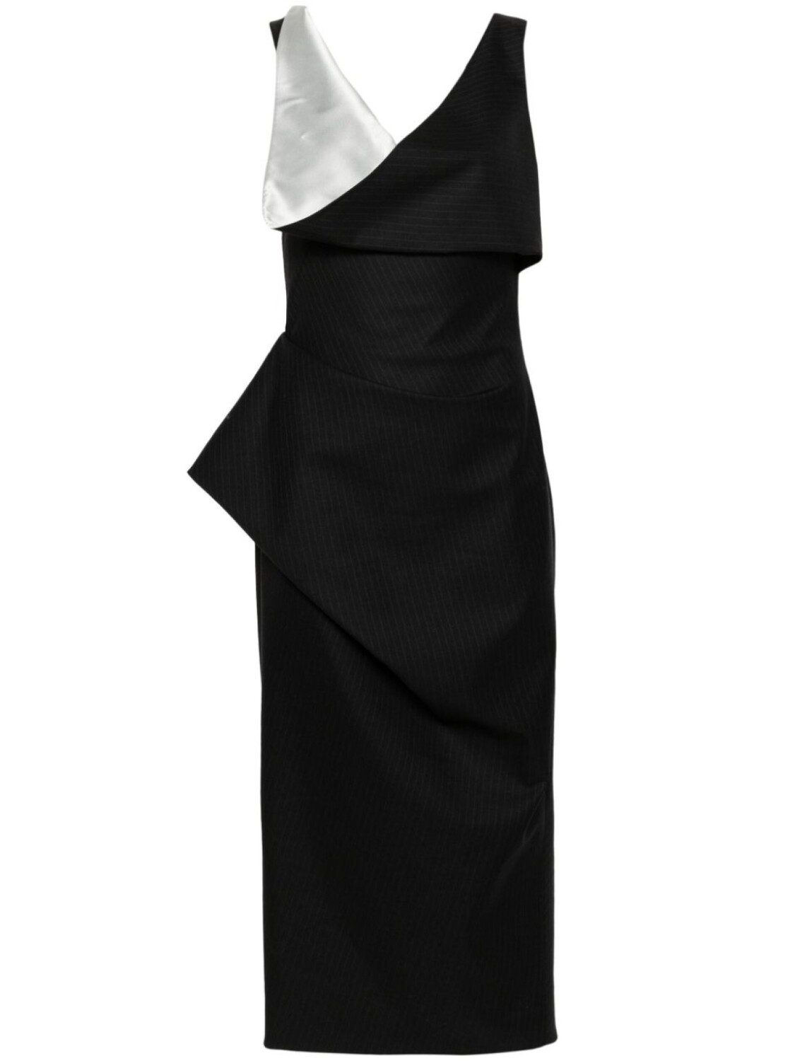 Alexander McQueen платье миди в полоску, серый
Alexander McQueen платье миди в полоску, серый