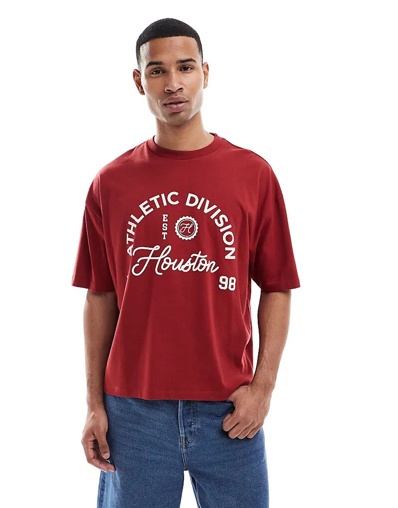 Футболка свободного кроя ASOS DESIGN свободного кроя со спортивной графикой красного цвета
Футболка свободного кроя ASOS DESIGN свободного кроя со спортивной графикой красного цвета