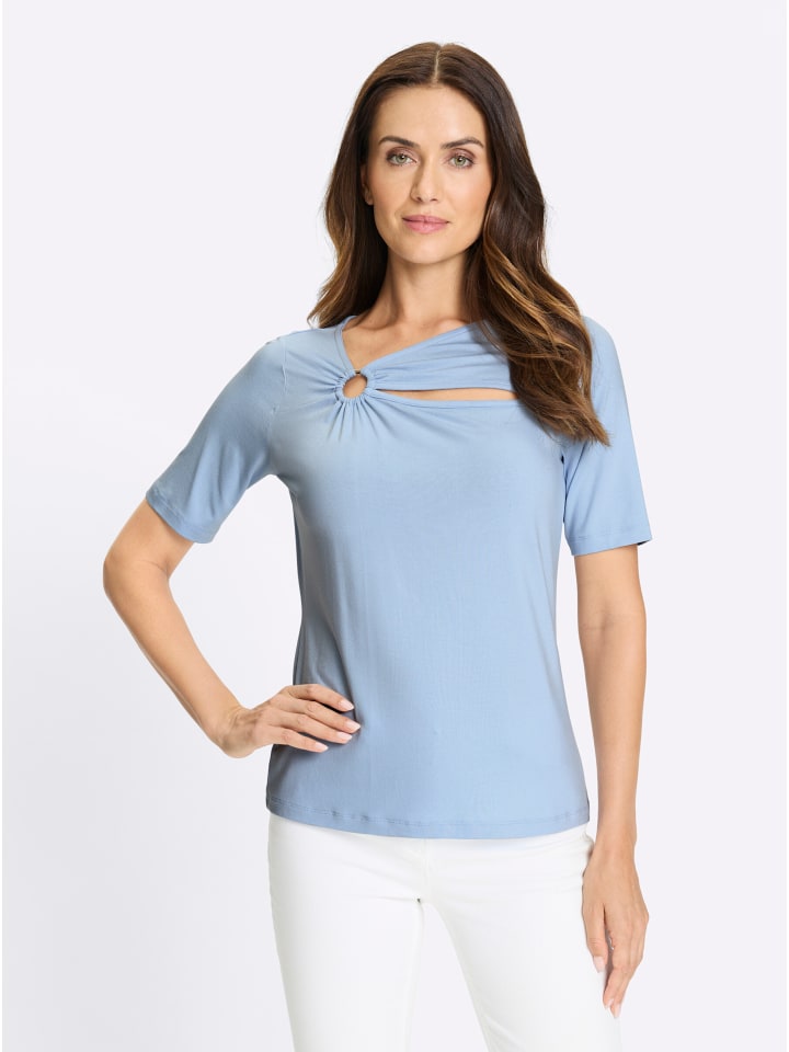 Рубашка с короткими рукавами цвета ледяной синевы Heine
Рубашка с короткими рукавами цвета ледяной синевы Heine