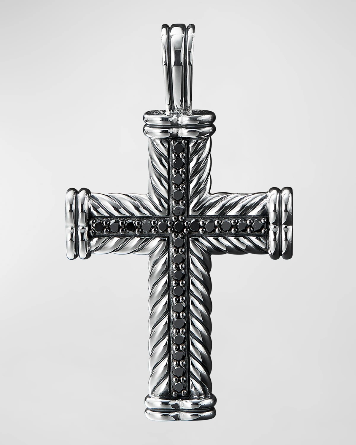 Мужской серебряный кулон-крест с шевроном и бриллиантами, 41,7 мм David Yurman
Мужской серебряный кулон-крест с шевроном и бриллиантами, 41,7 мм David Yurman