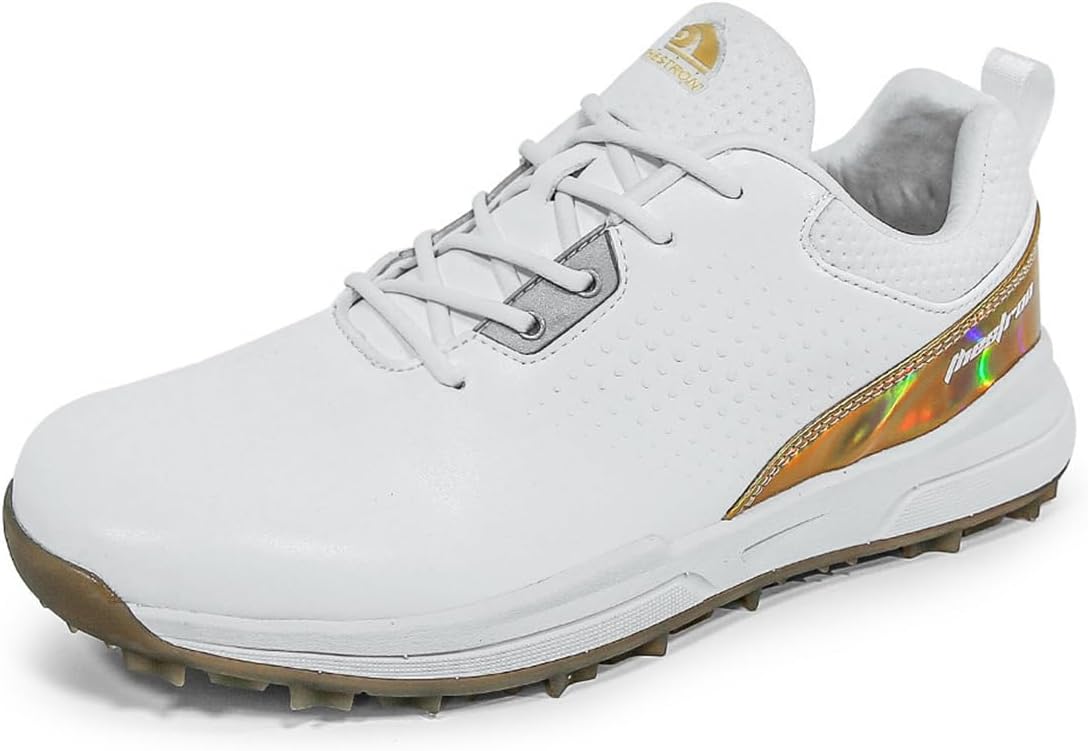 Водонепроницаемые мужские ботинки для гольфа, нескользящие, водоотталкивающие, легкие, дышащие, профессиональная обувь для гольфистов на открытом воздухе Omcam, золотой
Водонепроницаемые мужские ботинки для гольфа, нескользящие, водоотталкивающие, легкие, дышащие, профессиональная обувь для гольфистов на открытом воздухе Omcam, золотой