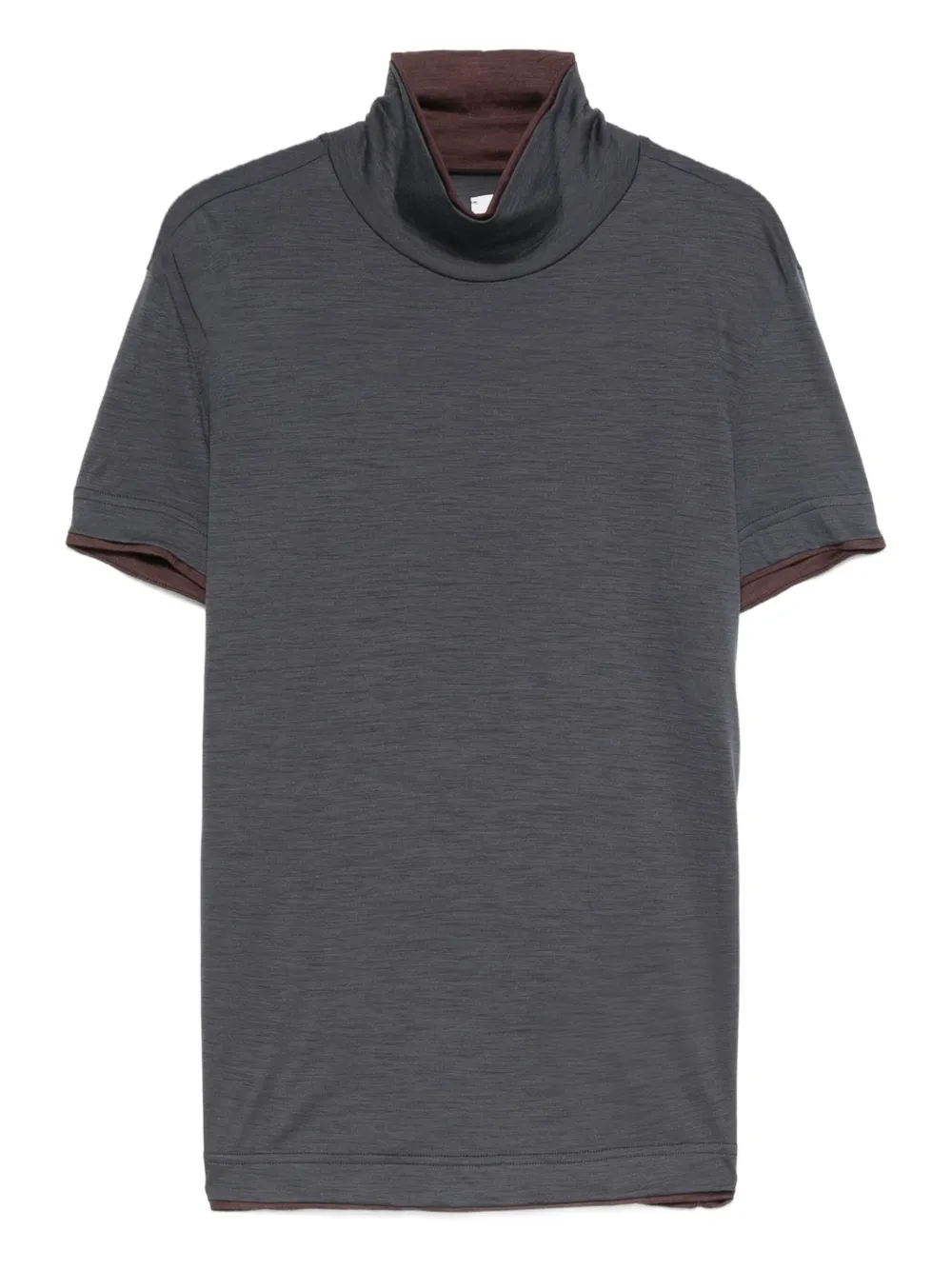 Топ с короткими рукавами и высоким воротником Eleventy, серый
Топ с короткими рукавами и высоким воротником Eleventy, серый