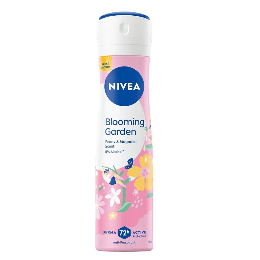Nivea Blooming Garden антиперспирант спрей 150 мл
Nivea Blooming Garden антиперспирант спрей 150 мл