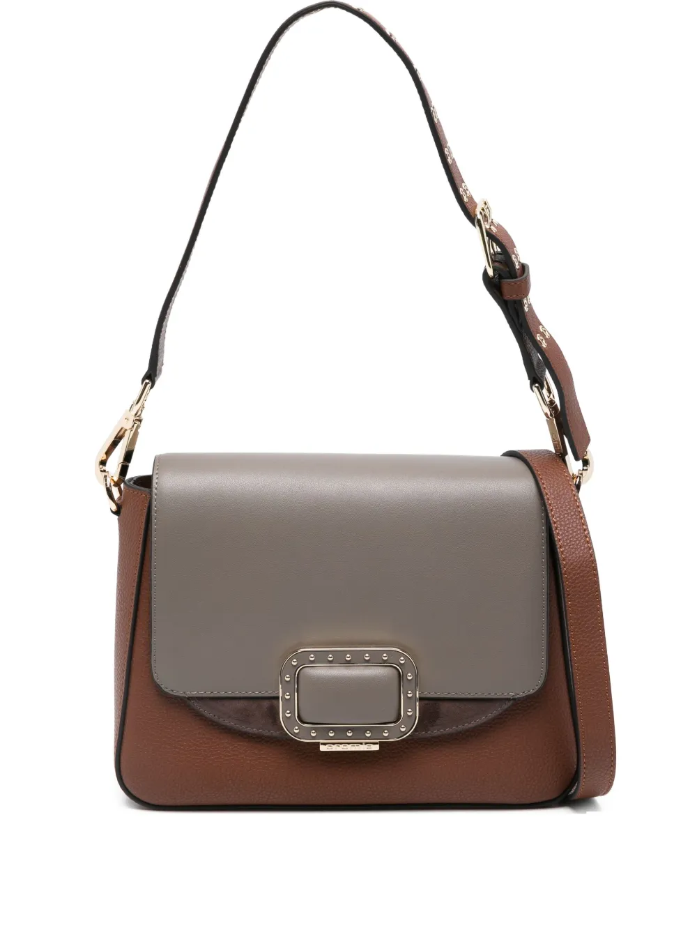 Сумка на плечо с пряжкой cromia, коричневый 
Сумка на плечо с пряжкой cromia, коричневый