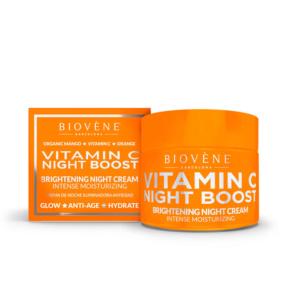 Увлажняющий крем для ухода за лицом Vitamin c night boost brightening night cream intense moisturizing Biovene, 50 мл
Увлажняющий крем для ухода за лицом Vitamin c night boost brightening night cream intense moisturizing Biovene, 50 мл