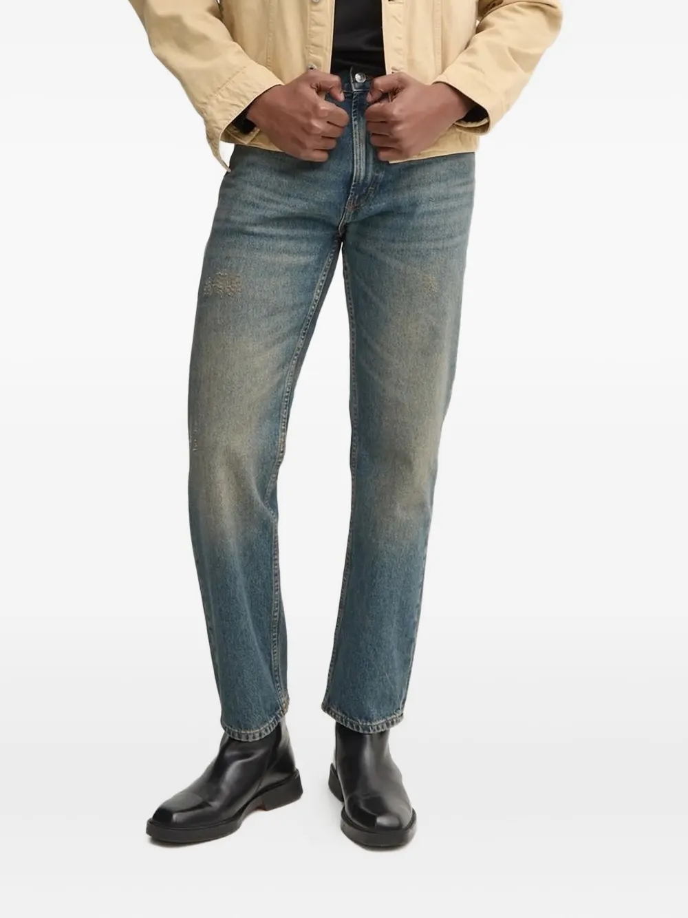 Джинсы с эффектом потертости HUGO, синий 
Джинсы с эффектом потертости HUGO, синий