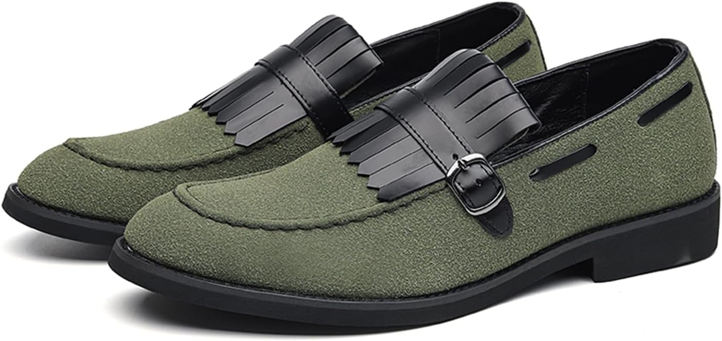 Мужские замшевые пенни-лоферы Dacnakby, классические кожаные лоферы с пряжкой и бахромой, светло-серые и черные, модные повседневные и свадебные туфли
Мужские замшевые пенни-лоферы Dacnakby, классические кожаные лоферы с пряжкой и бахромой, светло-серые и черные, модные повседневные и свадебные туфли