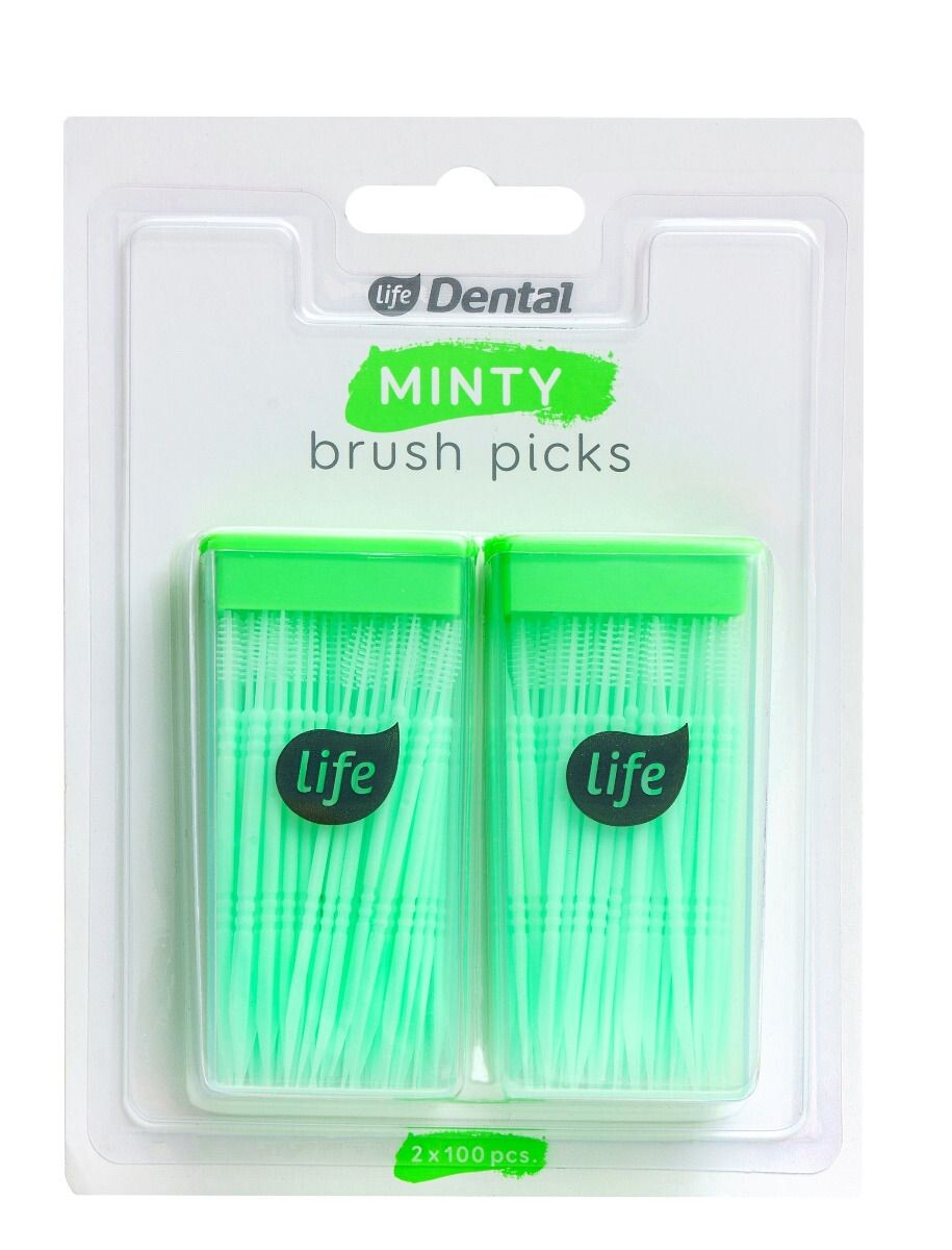 Life Dental Minty зубочистки, 200 шт.
Life Dental Minty зубочистки, 200 шт.