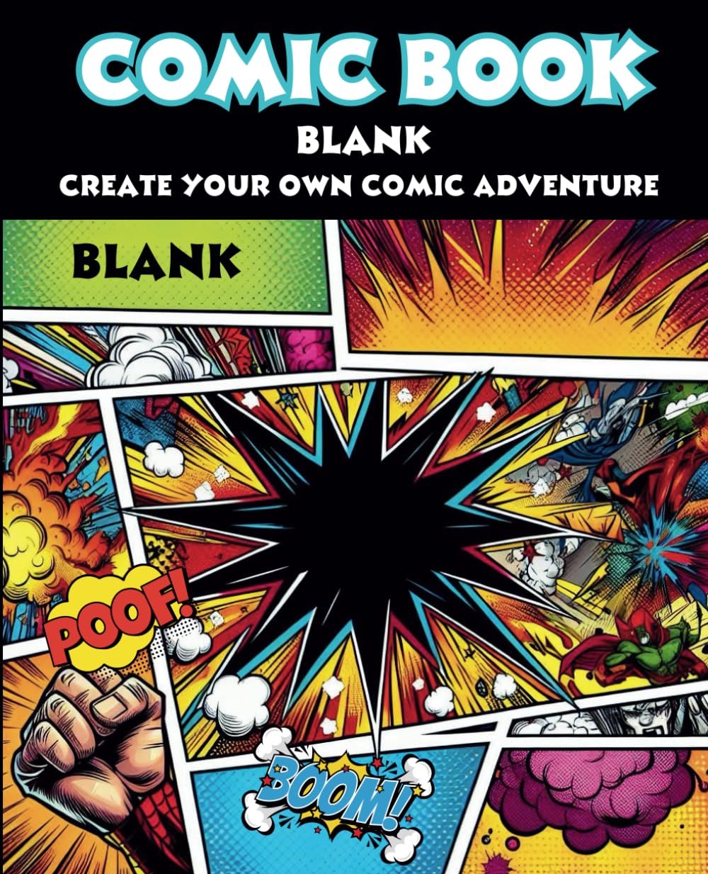 Comic Book Blank: Create your own Comic Adventure: IDEAL AS GIFT - Arts, Crafts & Hobbies - Drawing My blank Comic Book is for creative minds of all ... Speech Bubbles, Custom Comic Book Design (Independently published)
Comic Book Blank: Create your own Comic Adventure: IDEAL AS GIFT - Arts, Crafts & Hobbies - Drawing My blank Comic Book is for creative minds of all ... Speech Bubbles, Custom Comic Book Design (Independently published)