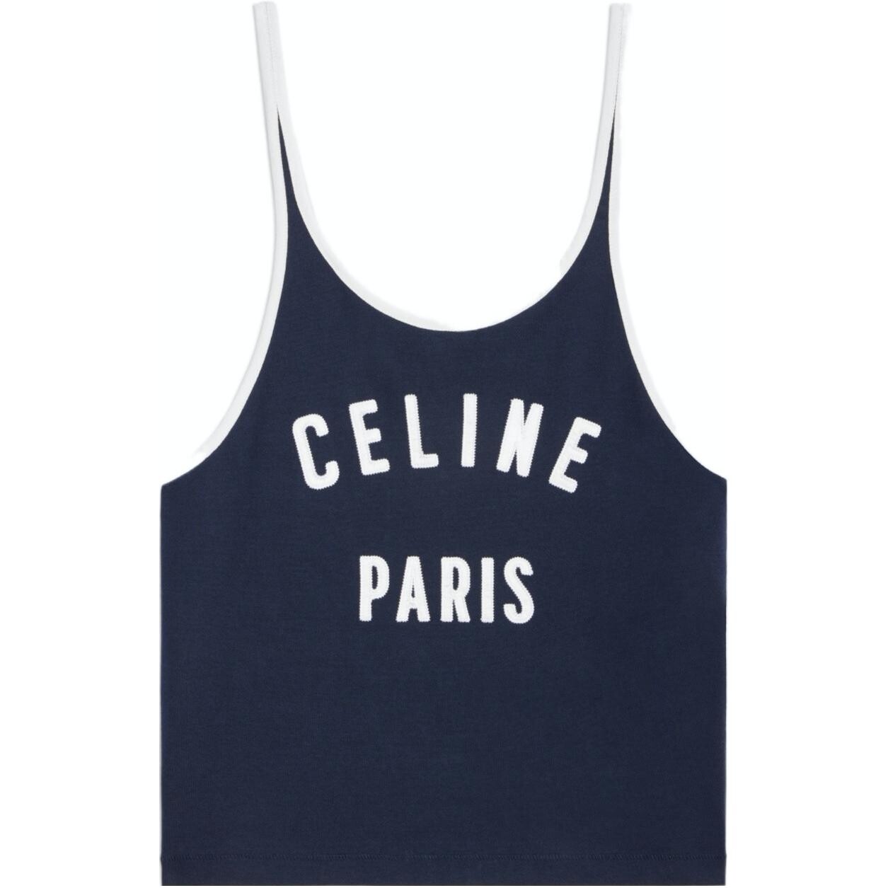 Майка Celine Paris с круглым вырезом, темно-синий
Майка Celine Paris с круглым вырезом, темно-синий