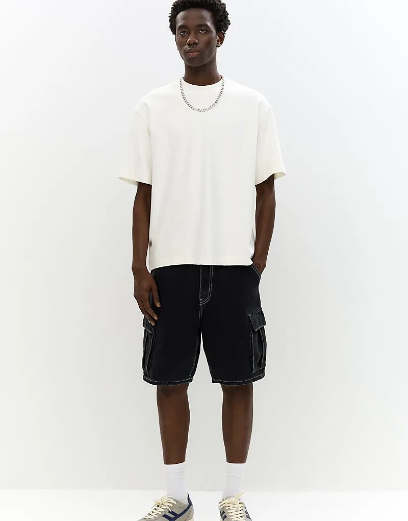 Джинсовые шорты-бермуды Pull&Bear черного цвета
Джинсовые шорты-бермуды Pull&Bear черного цвета