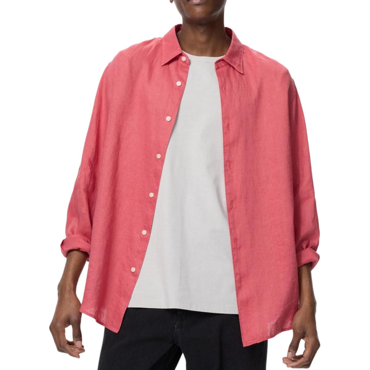 UNIQLO Рубашка унисекс розово-красная
UNIQLO Рубашка унисекс розово-красная