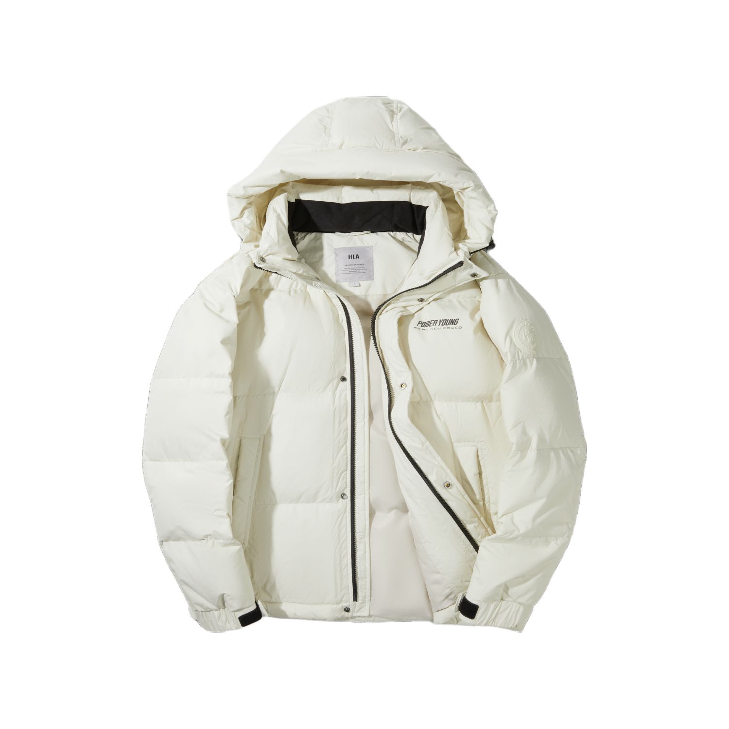 HLA Пуховик Power Young Series унисекс, Ecru 42 
HLA Пуховик Power Young Series унисекс, Ecru 42