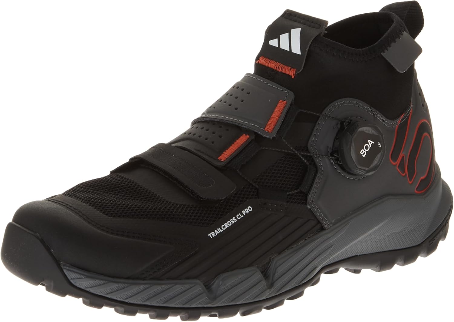 Женские горные велосипедные туфли adidas Five Ten Trailcross Pro с клипсами, черный/красный/серый
Женские горные велосипедные туфли adidas Five Ten Trailcross Pro с клипсами, черный/красный/серый