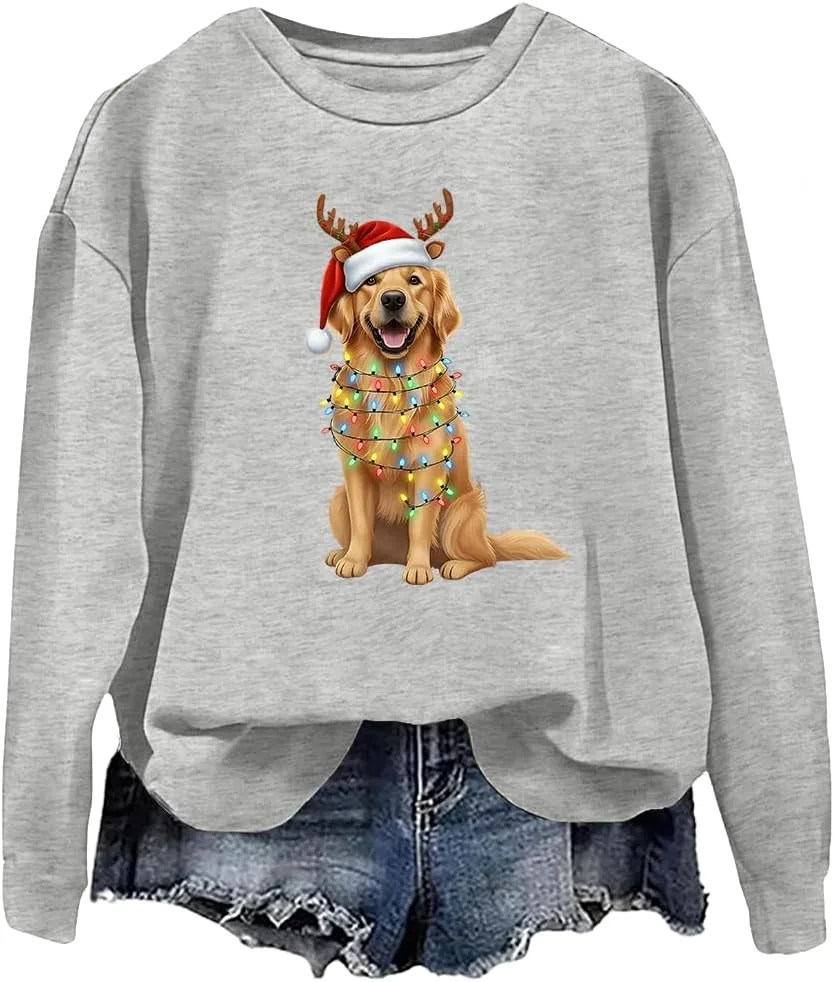Свитшот с золотистым ретривером на Рождество, забавная собака woati
Свитшот с золотистым ретривером на Рождество, забавная собака woati