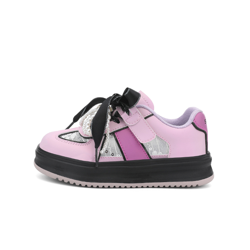 Противоскользящие, амортизирующие, устойчивые к истиранию, дышащие, повседневные детские кроссовки ST&SAT, фиолетовый/розовый/черный 
Противоскользящие, амортизирующие, устойчивые к истиранию, дышащие, повседневные детские кроссовки ST&SAT, фиолетовый/розовый/черный