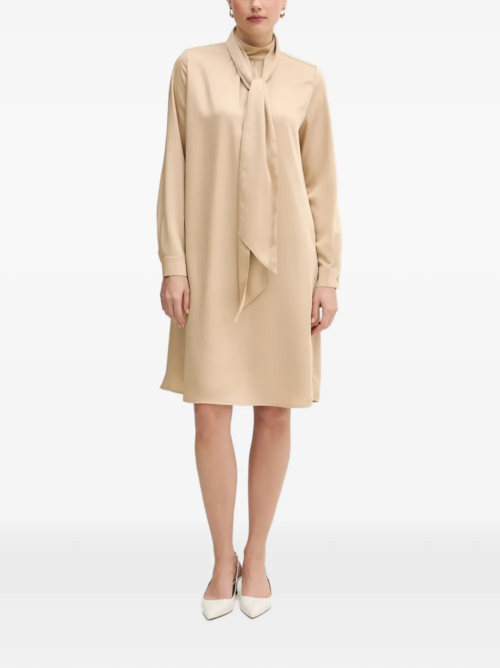 Платье с галстуком на шее Marc Aurel, бежевый
Платье с галстуком на шее Marc Aurel, бежевый