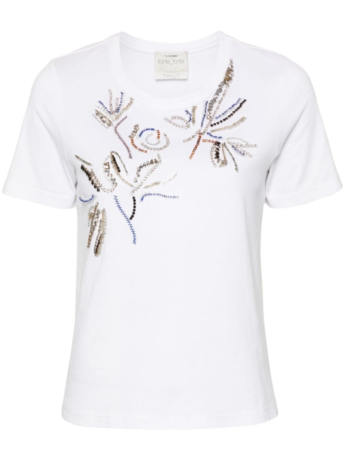 Forte Forte декорированная футболка, белый
Forte Forte декорированная футболка, белый