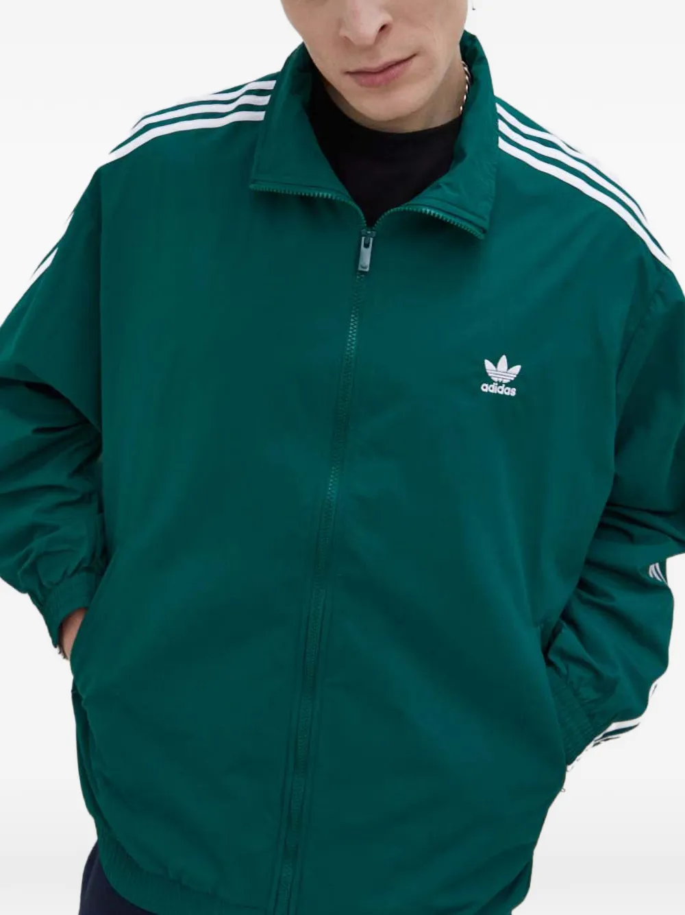 Куртка на молнии с полосками Adidas, зеленый
Куртка на молнии с полосками Adidas, зеленый