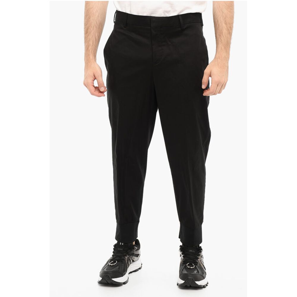 Узкие брюки из хлопка-стрейча с заниженной талией Neil Barrett, Black
Узкие брюки из хлопка-стрейча с заниженной талией Neil Barrett, Black