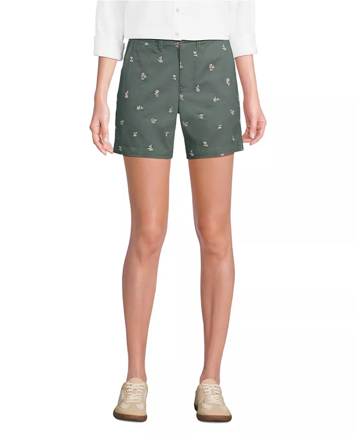 Женские классические шорты-чинос 7" Lands' End, зеленый
Женские классические шорты-чинос 7" Lands' End, зеленый