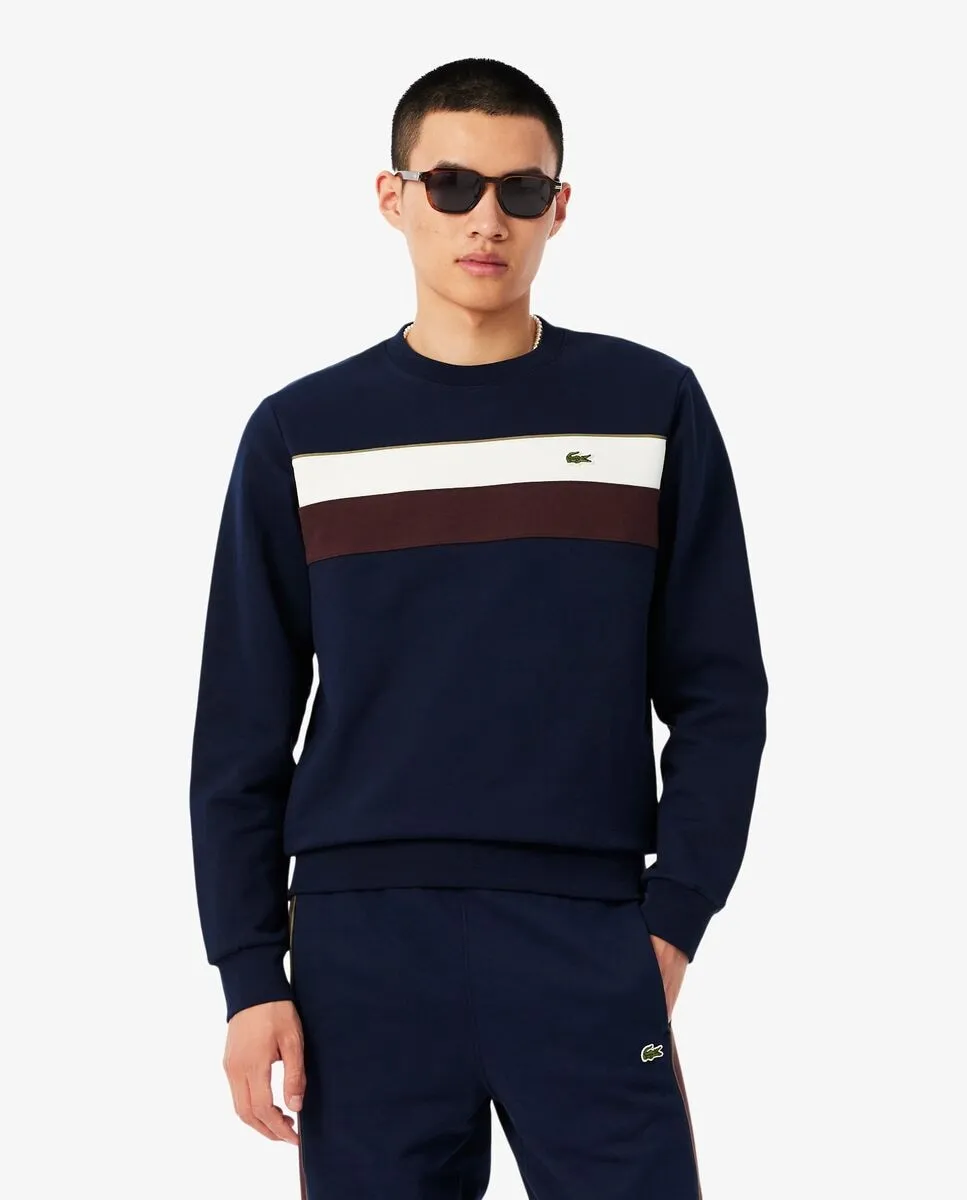 Мужская толстовка из флиса с цветными блоками черного цвета Lacoste
Мужская толстовка из флиса с цветными блоками черного цвета Lacoste