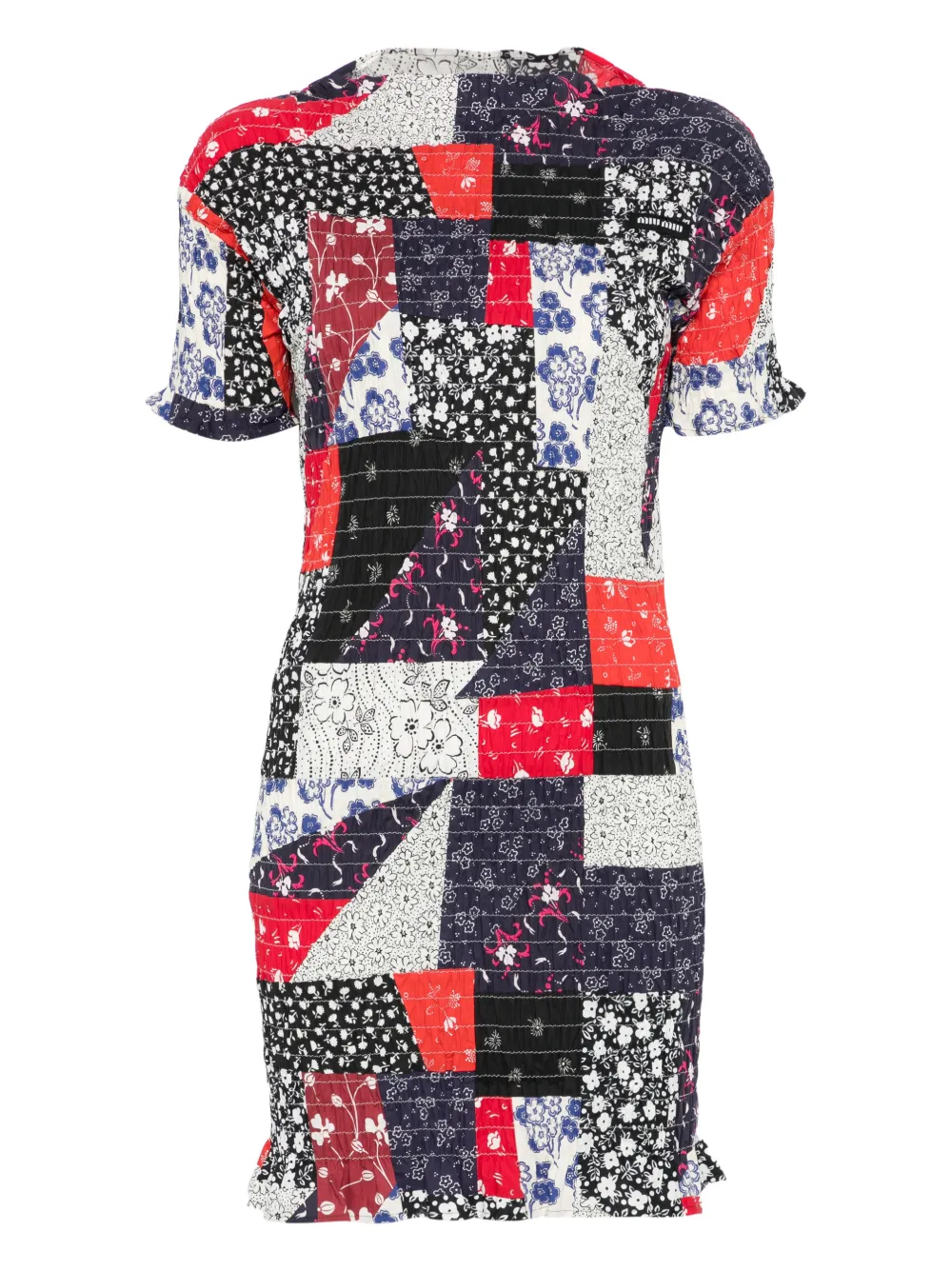 Мини-платье пэчворк Miu Miu, синий
Мини-платье пэчворк Miu Miu, синий