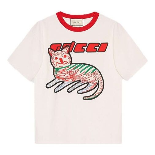 Футболка GUCCI Cat Print Oversize T-shirt 'off white', белый
Футболка GUCCI Cat Print Oversize T-shirt 'off white', белый
