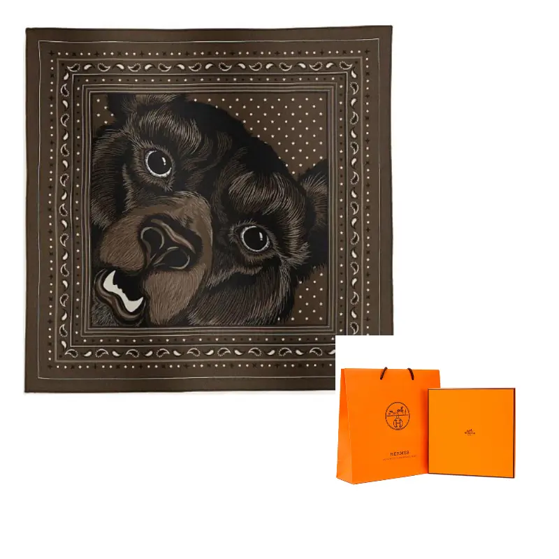 HERMES Кашемировый мужской шарф из шелка тутового дерева базальтового цвета, Basalt Color
HERMES Кашемировый мужской шарф из шелка тутового дерева базальтового цвета, Basalt Color