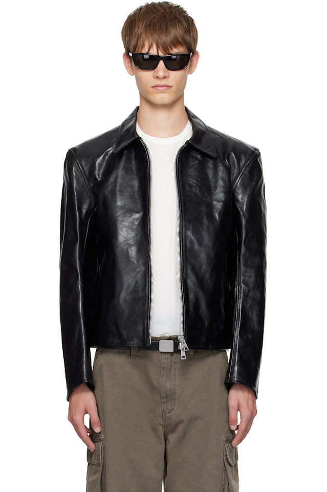 Our Legacy Черная мини-кожаная куртка
Our Legacy Черная мини-кожаная куртка