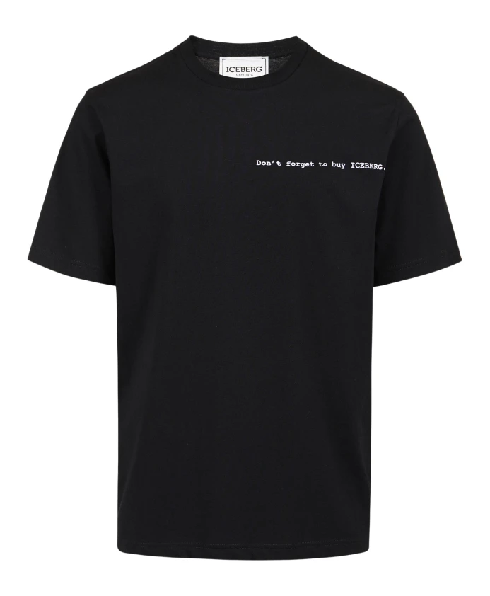 Футболка из хлопкового трикотажа стандартного кроя. Iceberg, черный
Футболка из хлопкового трикотажа стандартного кроя. Iceberg, черный